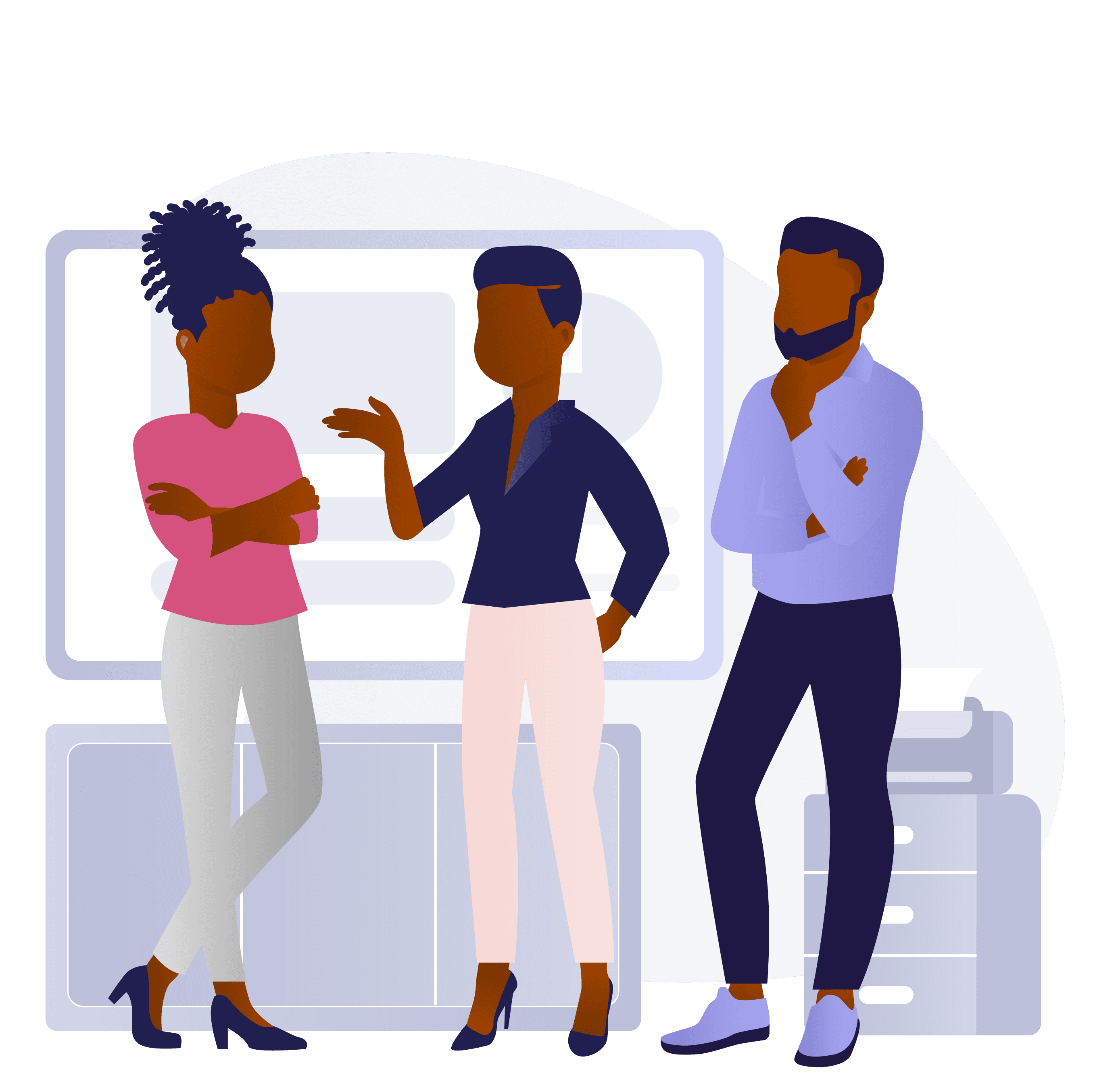 Team of Black professionals